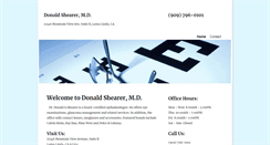 Desktop Screenshot of donaldshearermd.com